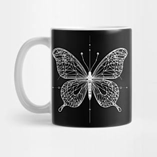 butterfly wireframes design Mug